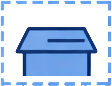 屋根が余っているイメージ