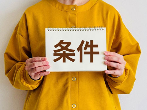 補助金を受けられる方の主な条件（対象者要件）