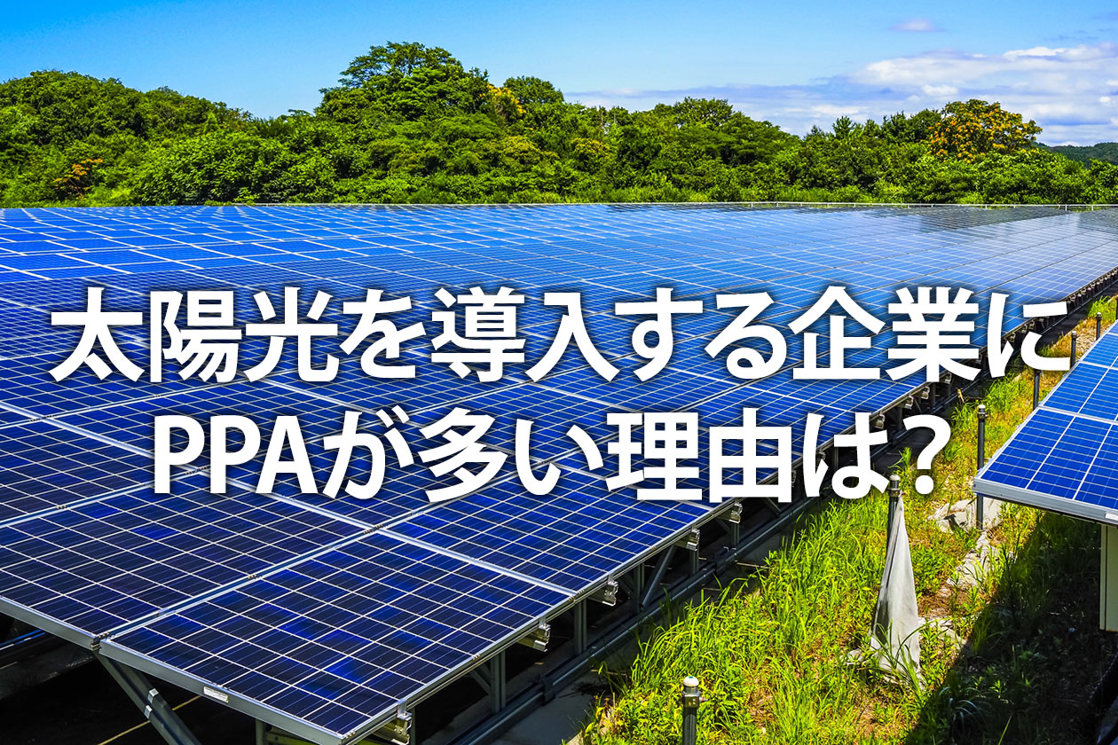 太陽光を導入する企業にPPAが多い理由は？初期投資ゼロやコスト削減のメリットを解説