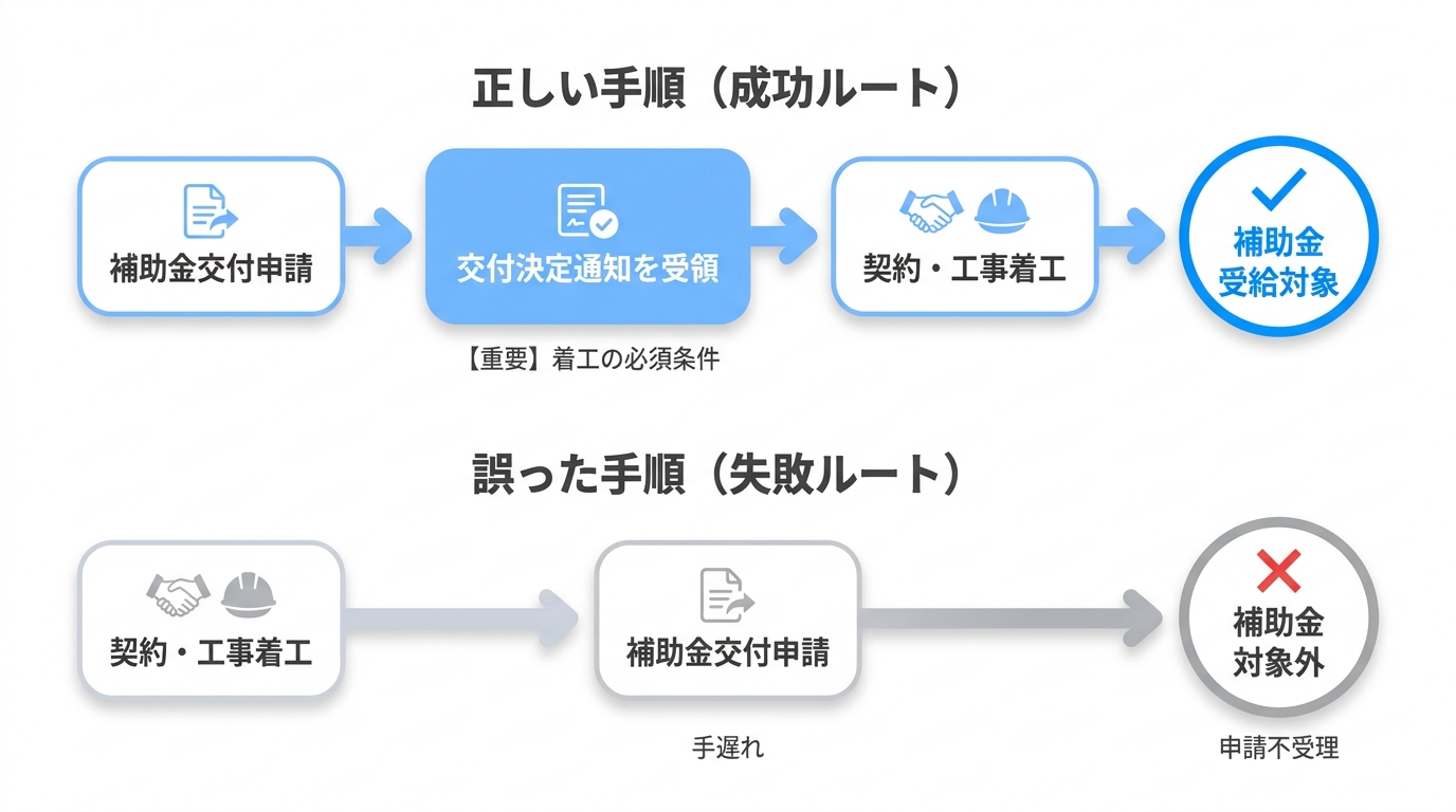 補助金申請で失敗しないために確認すべき3つの注意点