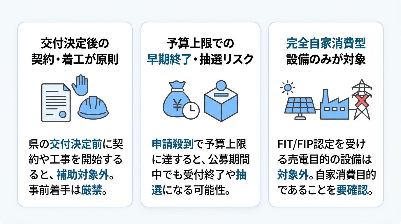 申請前に必ず確認！事業者向け補助金利用時の注意点