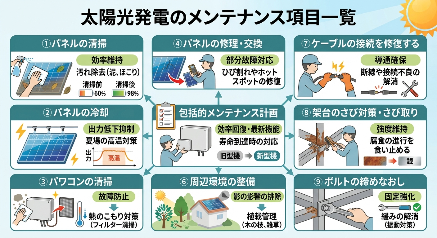 太陽光発電のメンテナンス
